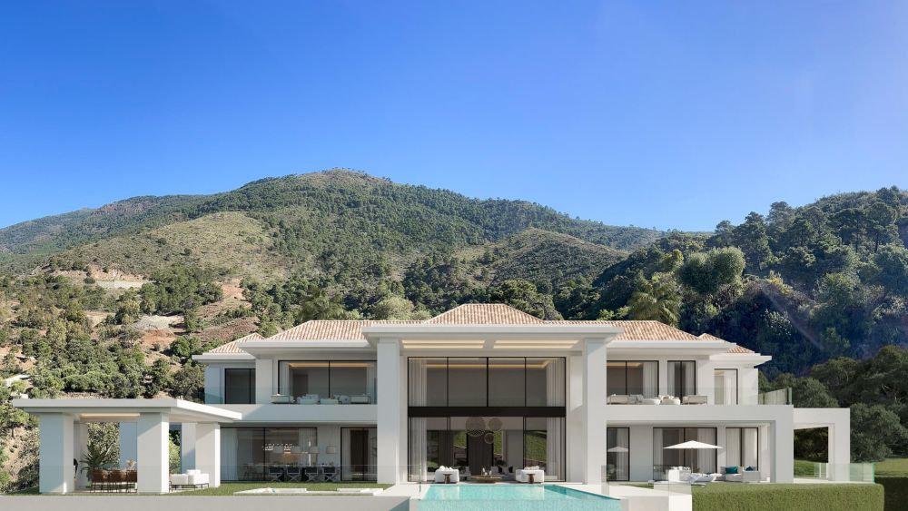 Villa lujosa orientada al sur, vistas panorámicas, diseño exquisito.