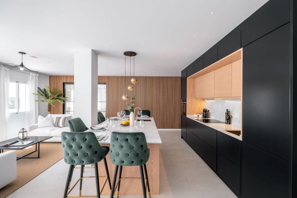 Apartamento contemporáneo de 3 dormitorios con vistas panorámicas al mar