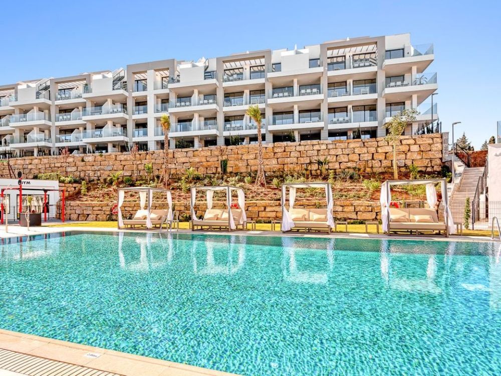 Luxurious 3-bedroom penthouse with pool access.