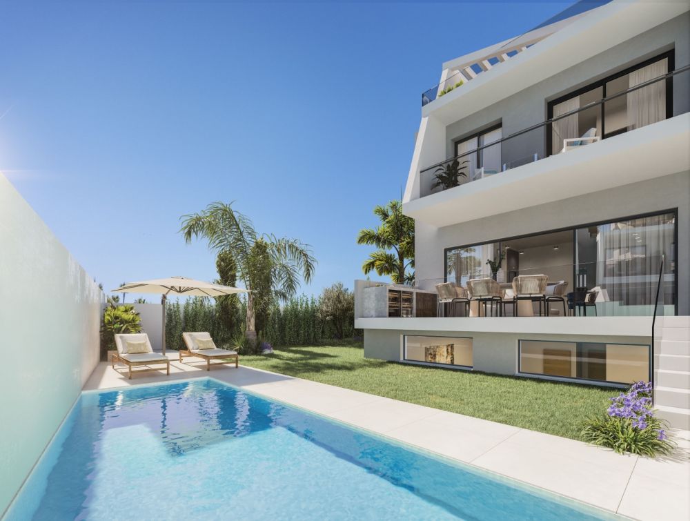 Modern semi detached Villa for sale in New Golden Mile, Estepona