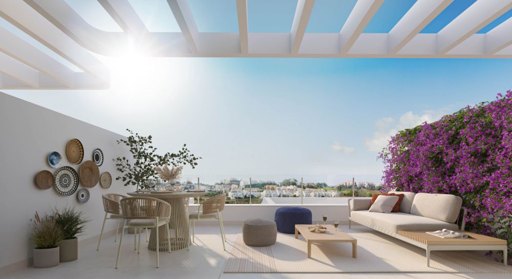 Modern Apartment with sea view for sale in Mijas Costa