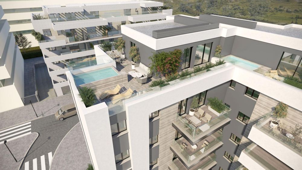 Ático nuevo moderno en venta en Mijas Costa.