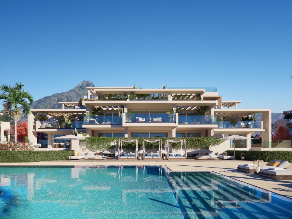 Apartamento de lujo moderno en venta en Marbella.