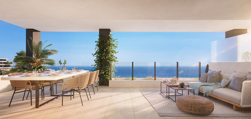 Duplex Penthouse with sea view for sale in Benalmadena