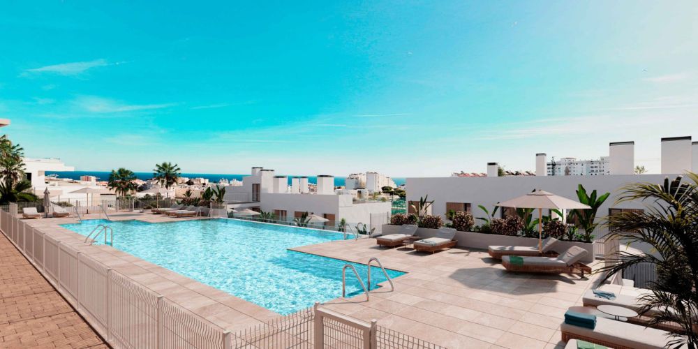 Modern Apartment with rooftop pool in Estepona