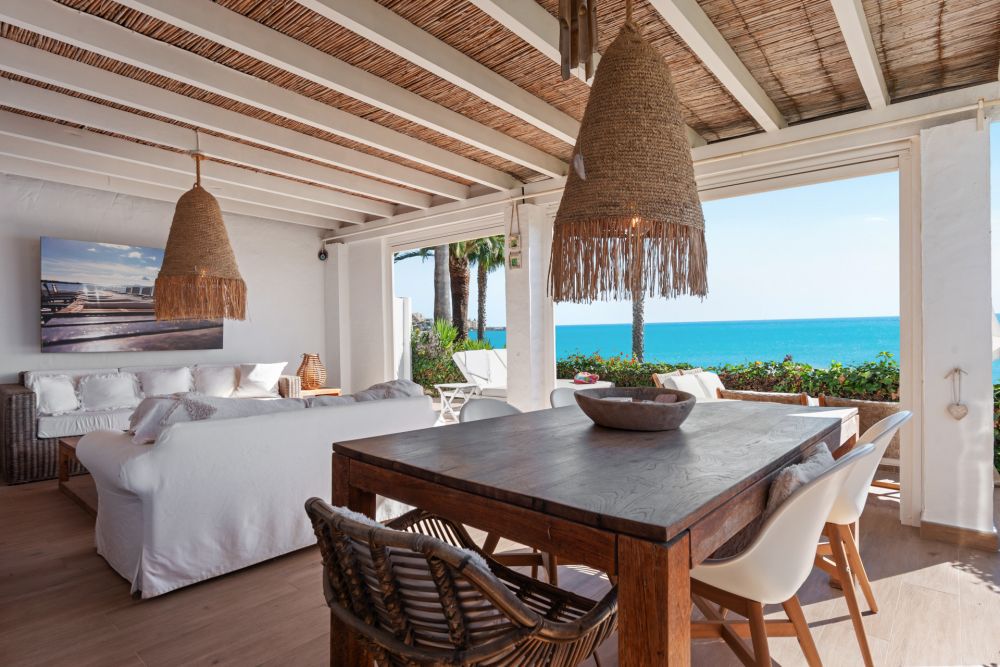 Frontline beach townhouse in Estepona for sale