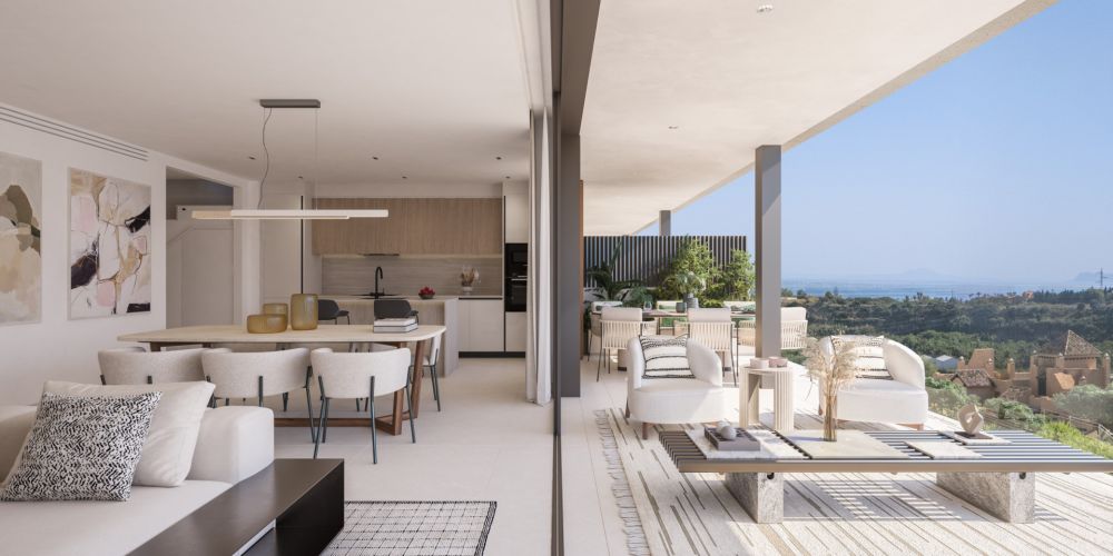Modern Town House with sea views for sale on the New Golden Mile, Estepona