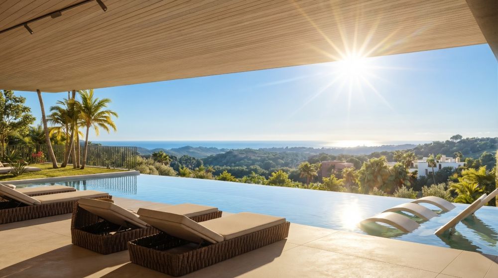 A Contemporary Villa in Monte Mayor with Panoramic Sea Views