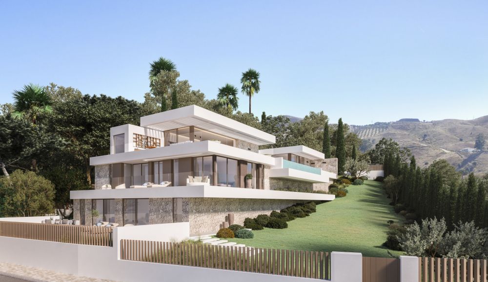EN VENTA - La Reserva de la Cala Golf: Villas contemporáneas de nueva construcción y parcelas con vistas al mar en Mijas Costa